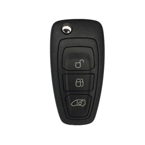 Ford Transit 3 Buttons Flip Key Shell For  Rechargeable Battery