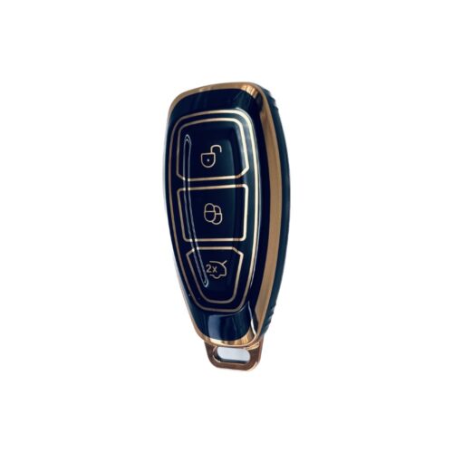 Gold/Black Silicon TPU Case Ford Focus/Mondeo Smart 3 Buttons