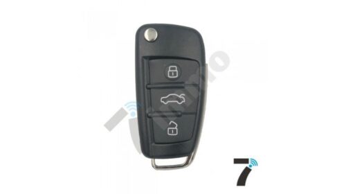 Audi New Type 3 Button Flip Remote Key Shell