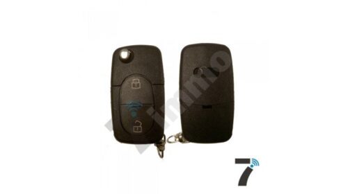 Audi 2 Button Flip Remote Key Shell - Complete