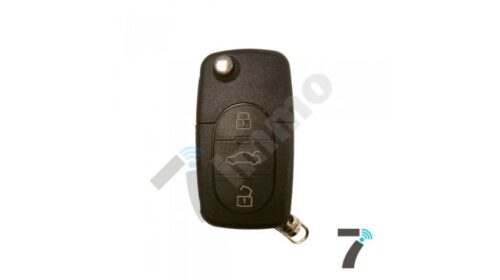 Audi 3 Button Flip Remote Key Shell - Complete