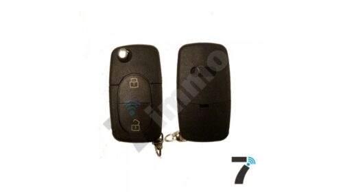 Audi 2 Button Flip Remote Key Shell - Complete