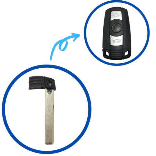 Bmw 1-3-5 E Series Smart Remote Key Blade