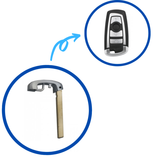 Bmw F Series Smart Remote Blade - Gray