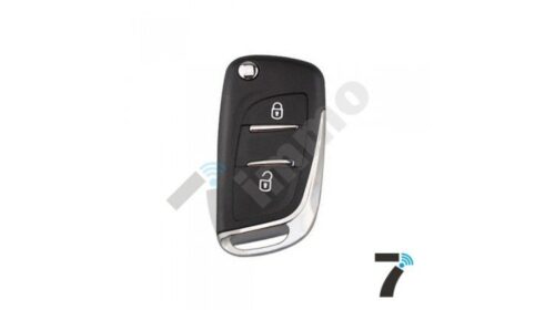 Citroen 2 Button DS Style Flip Key Shell - Without Battery Holder