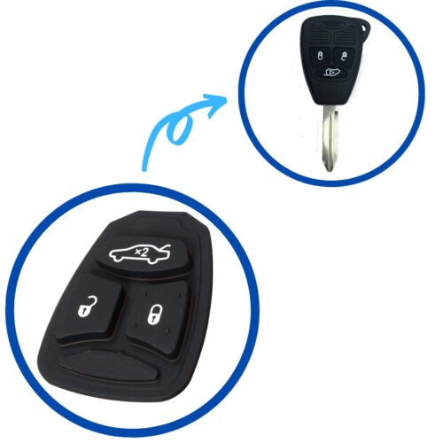 Chrysler 3 Button Remote Rubber