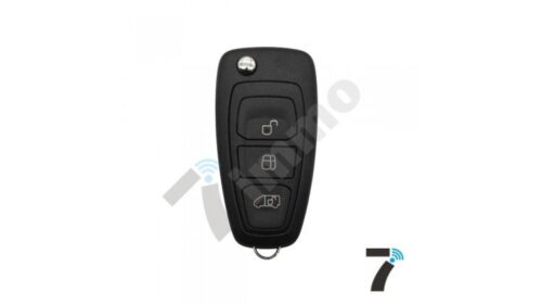 Ford Focus ID63-80 Bit 434 Mhz 3 Buttons Flip Remote OEM (With Coil)