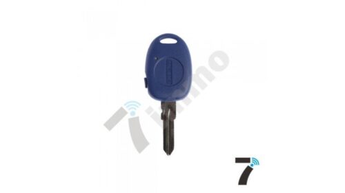 Fiat Side 1 Button Blue Key Shell - GT15