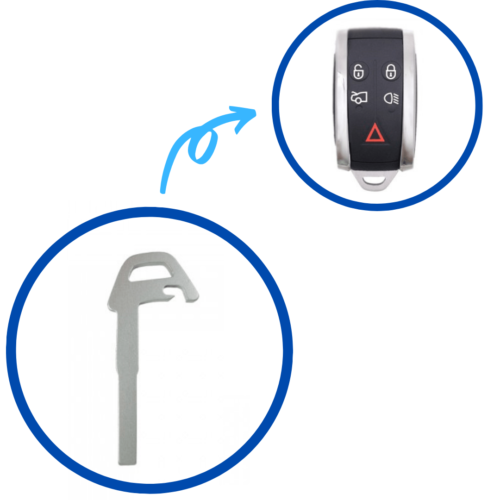 Jaguar XF Smart Key Blade