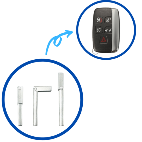 Land Rover Nickel Smart Remote Key Blade
