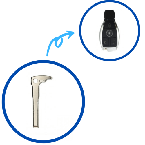 Mercedes BGA Smart Remote Key Blade
