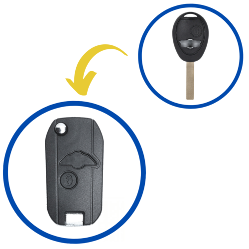 Mini Cooper Logo Button Flip Converter