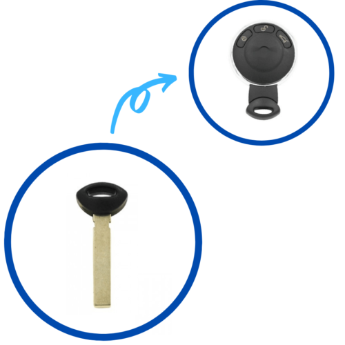 Mini Cooper Smart Remote Key Blade