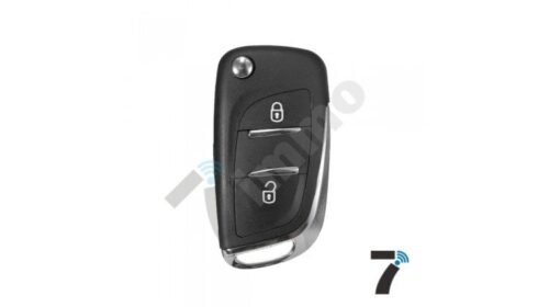 Peugeot Flip Remote Converter 2 Button With Battery Holder