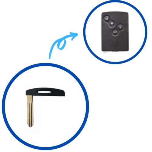 RNLT MeganeIII/ClioIV Smart Card Emergency Key Blade