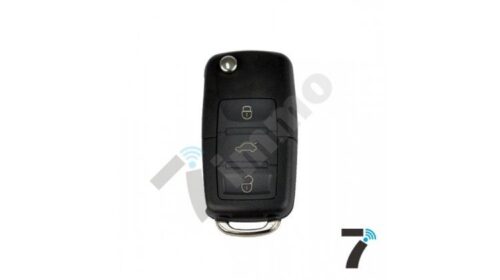 VW 3 Button Flip Key Shell With Key Head