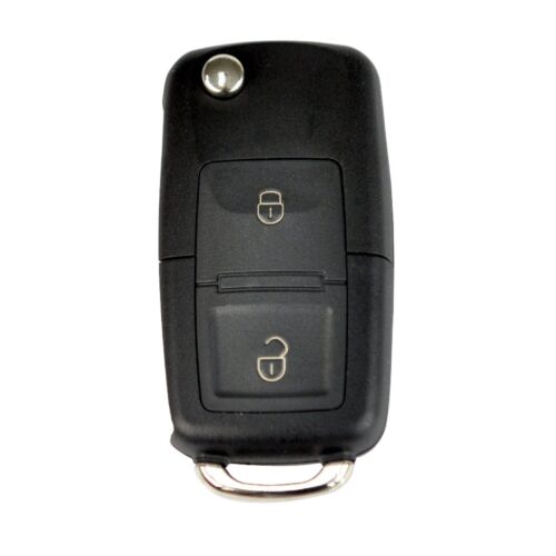 VW 2 Button Flip Key Shell With Key Head