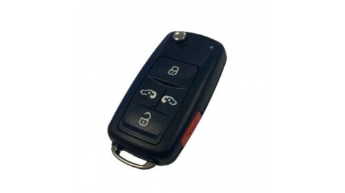 VW UDS 4+1 BUTTON FLIP KEY SHELL